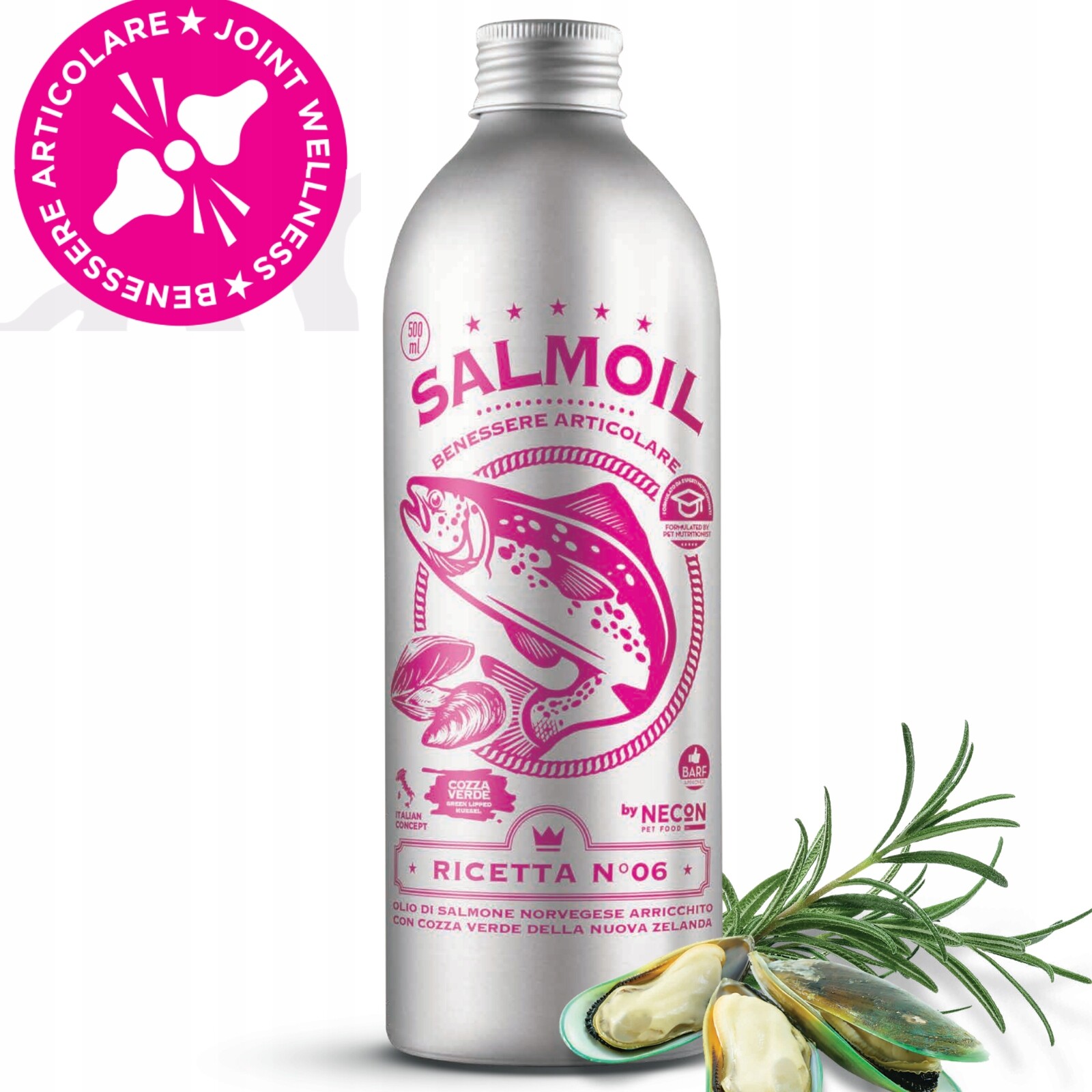 Lososový olej pro psy a kočky na klouby, redukce zánětů Premium