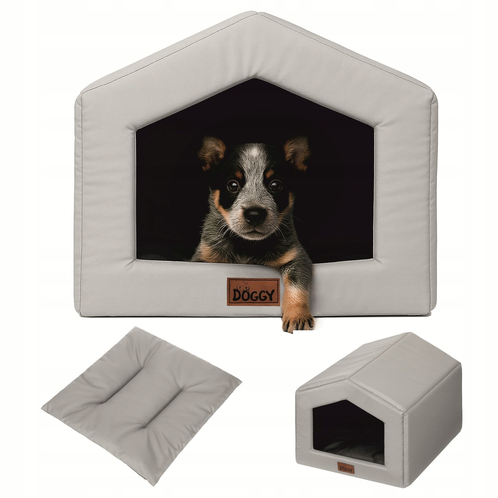 Psí bouda Domeček pro kočky Látková psí bouda s polštářem 54 x 58 cm