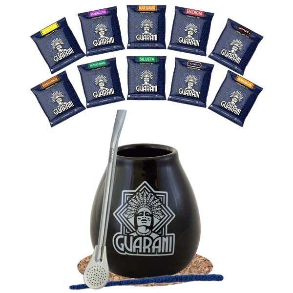 Sada Yerba Mate Guarani 10x50g Tykev Bombilla