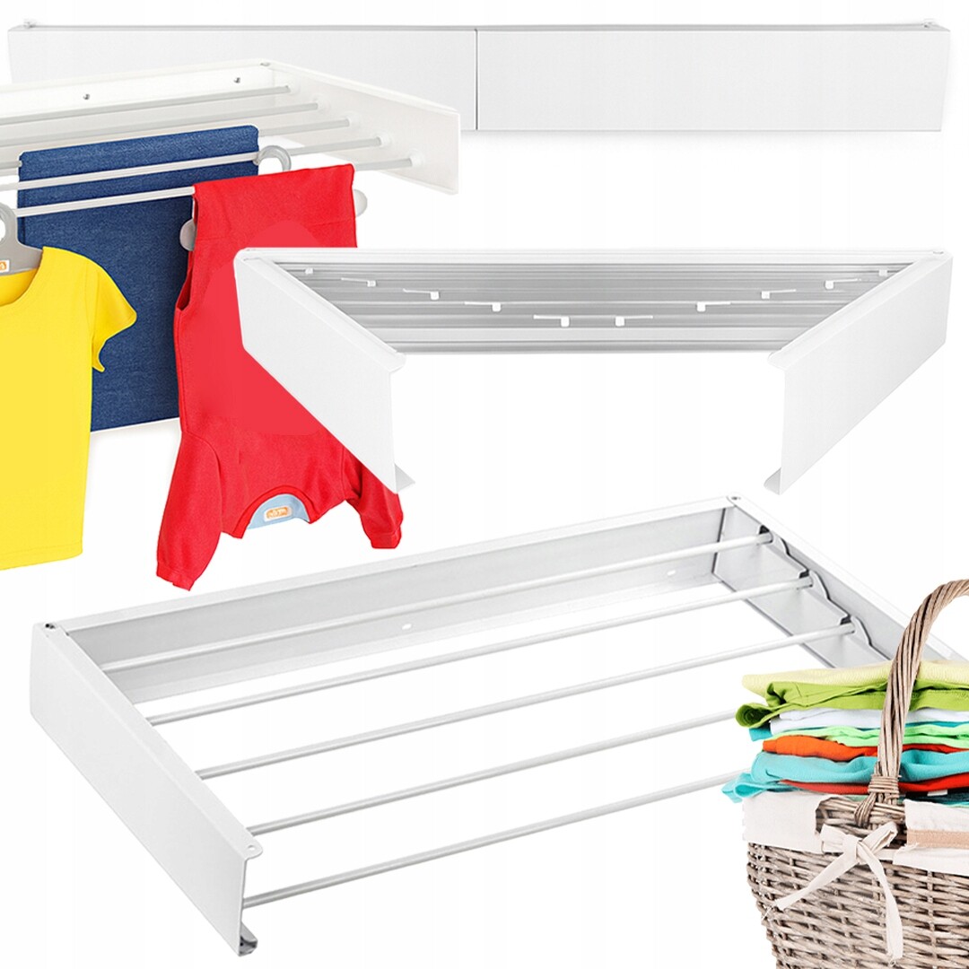 Sušák Rozkládací, Pevná Na Prádlo, Skládací, Kovová, 80 CM