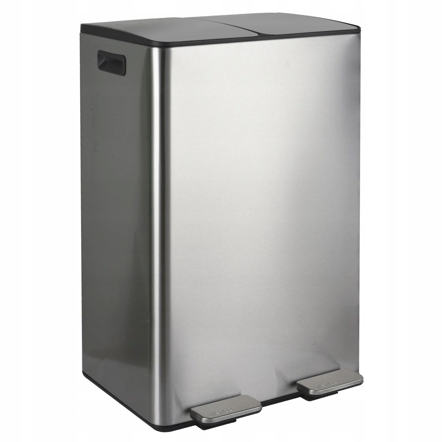 Spirella pedálový odpadkový koš na tříděný odpad Aliya, kartáčovaná nerez o