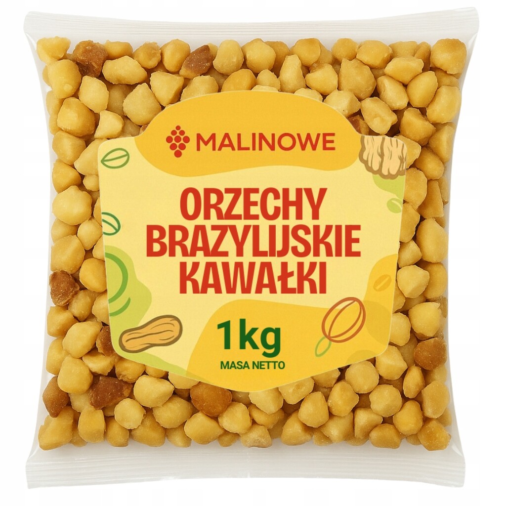 Brazilské Ořechy Kousky 1kg Přírodní Prémiová Kvalita