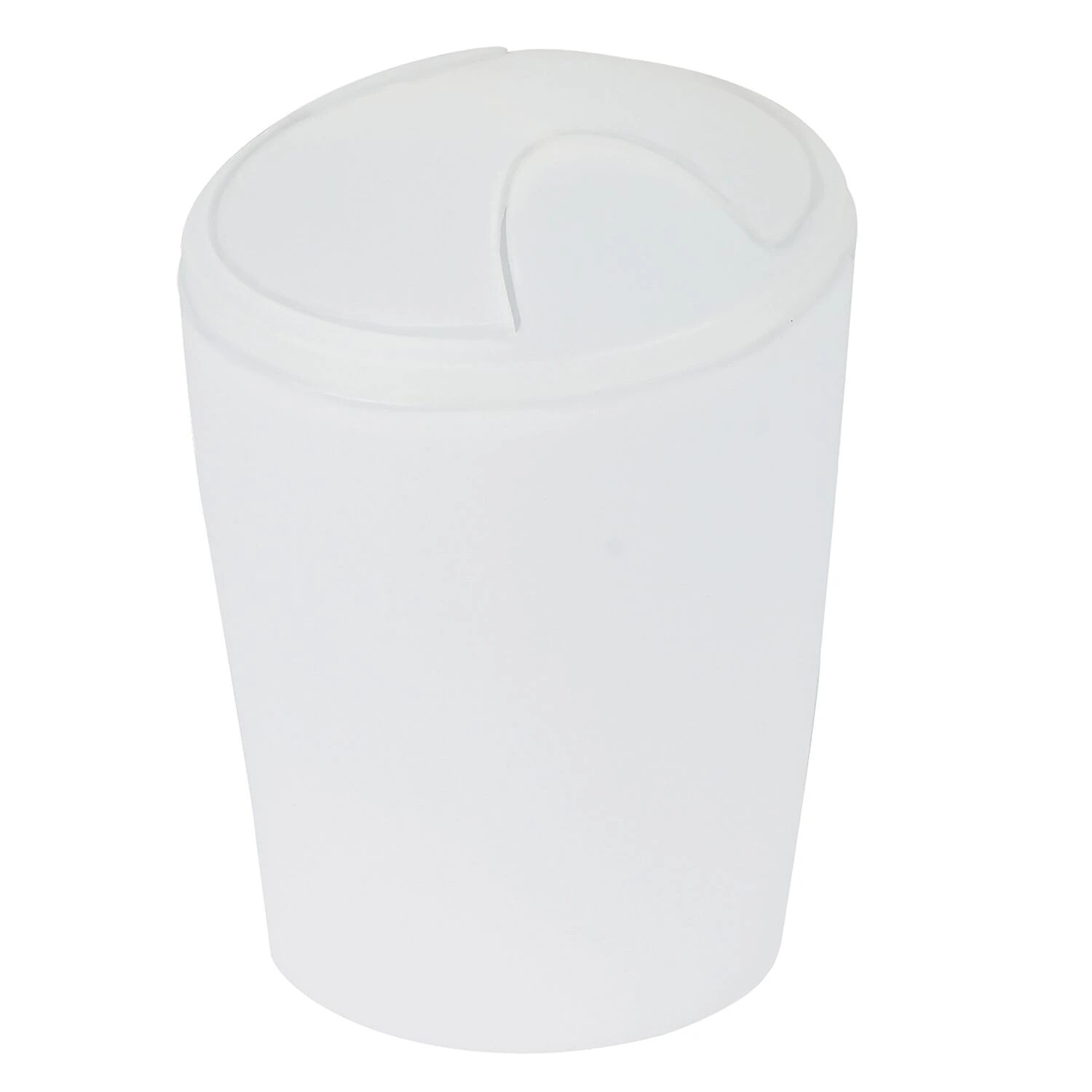 Spirella výklopný odpadkový koš Move, ledově bílá, plast, 5 L