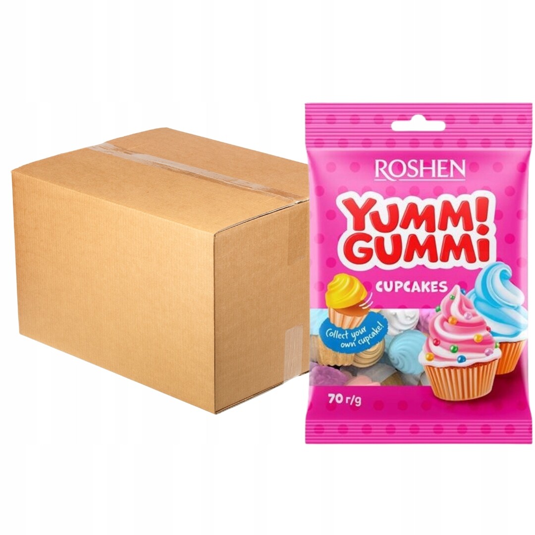 Roshen yummi gumové želé bonbony 70g x 22 kusů