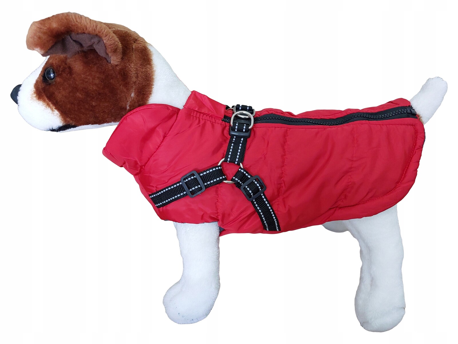 Podzimní Zimní Bunda Pro Psa S Ramenními Popruhy Na Zip Pro Velké Psy, Samojed XL