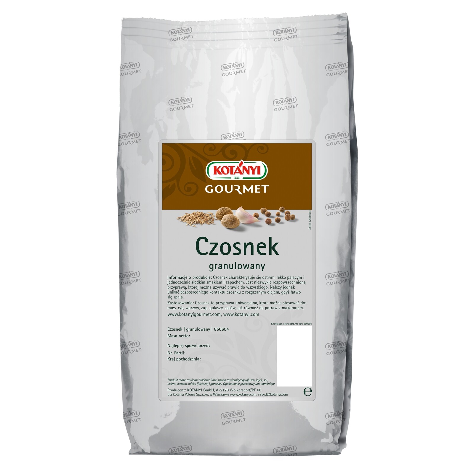 Česnek granule Kotanyi 1kg