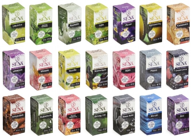 Vonné kompozice paletka 24 kusů Vůně Aroma Krb Zvlhčovač Ravi