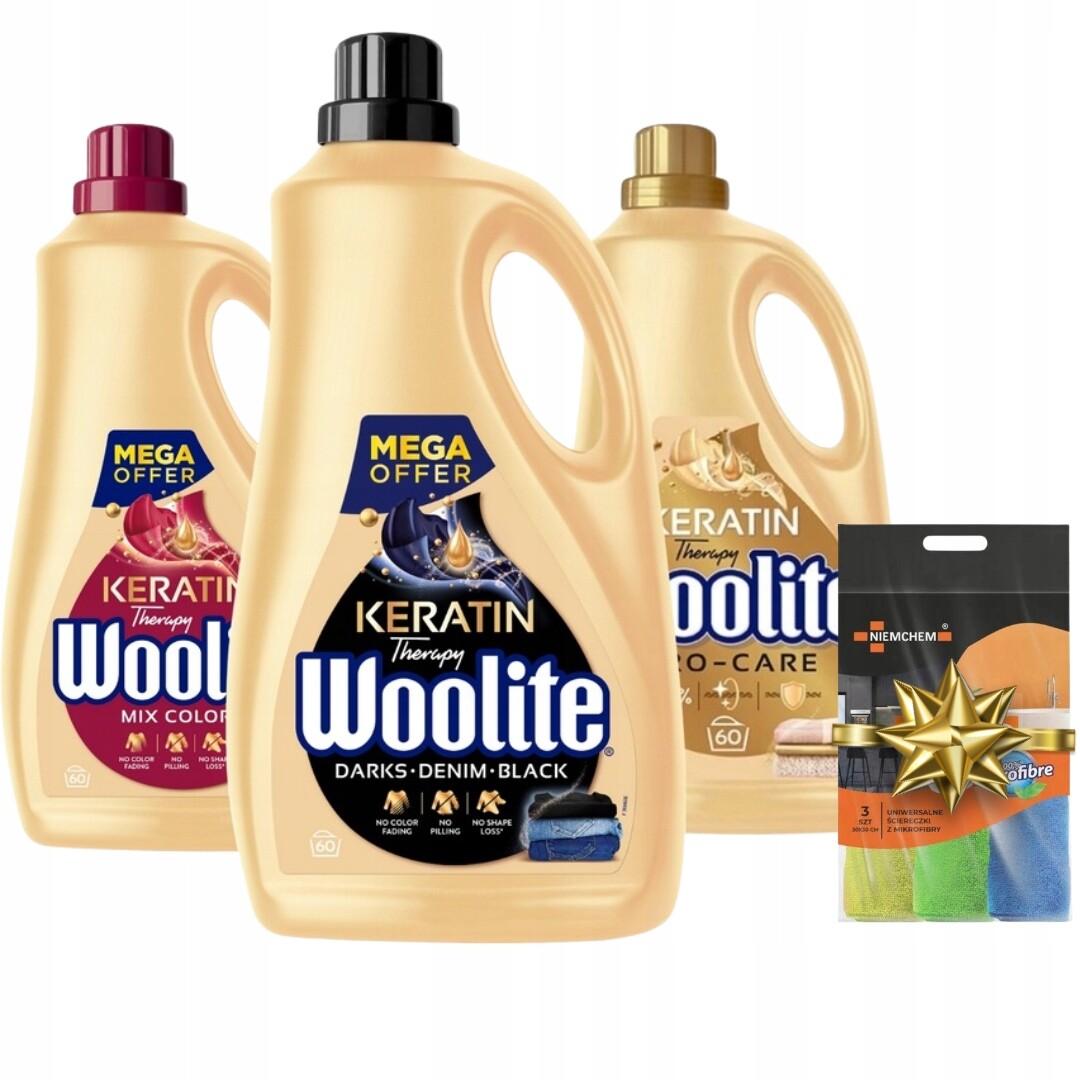Woolite White Dark Color Tekutý prací prostředek 3x3,6 l Dárek