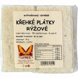 Chlebíček rýžový 75 g Natural