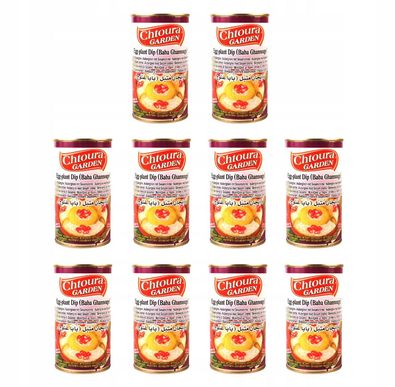 10x Lilková pasta Baba ghanoush 370 g Chtoura Garden