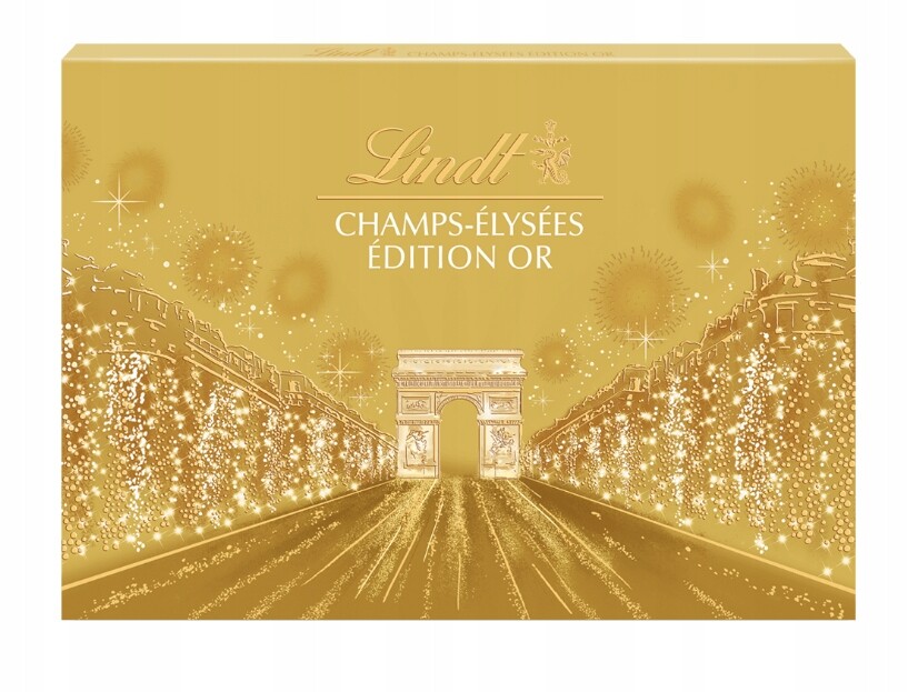 Bonboniéra Pralinky Champs-élysées Zlatá Edice Pralinky 468g Lindt Vánoce