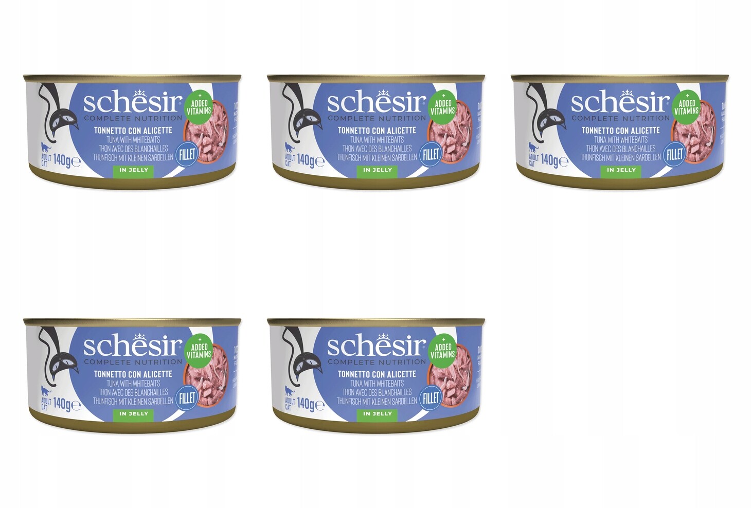 Konzerva Schesir tuňák a sleď 140g balení 5 ks