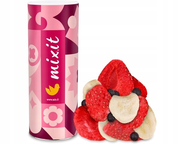 2 x Lyofilizované Ovoce Mixit Velké Křupavé Ovoce Banán Jahoda Jahoda 1