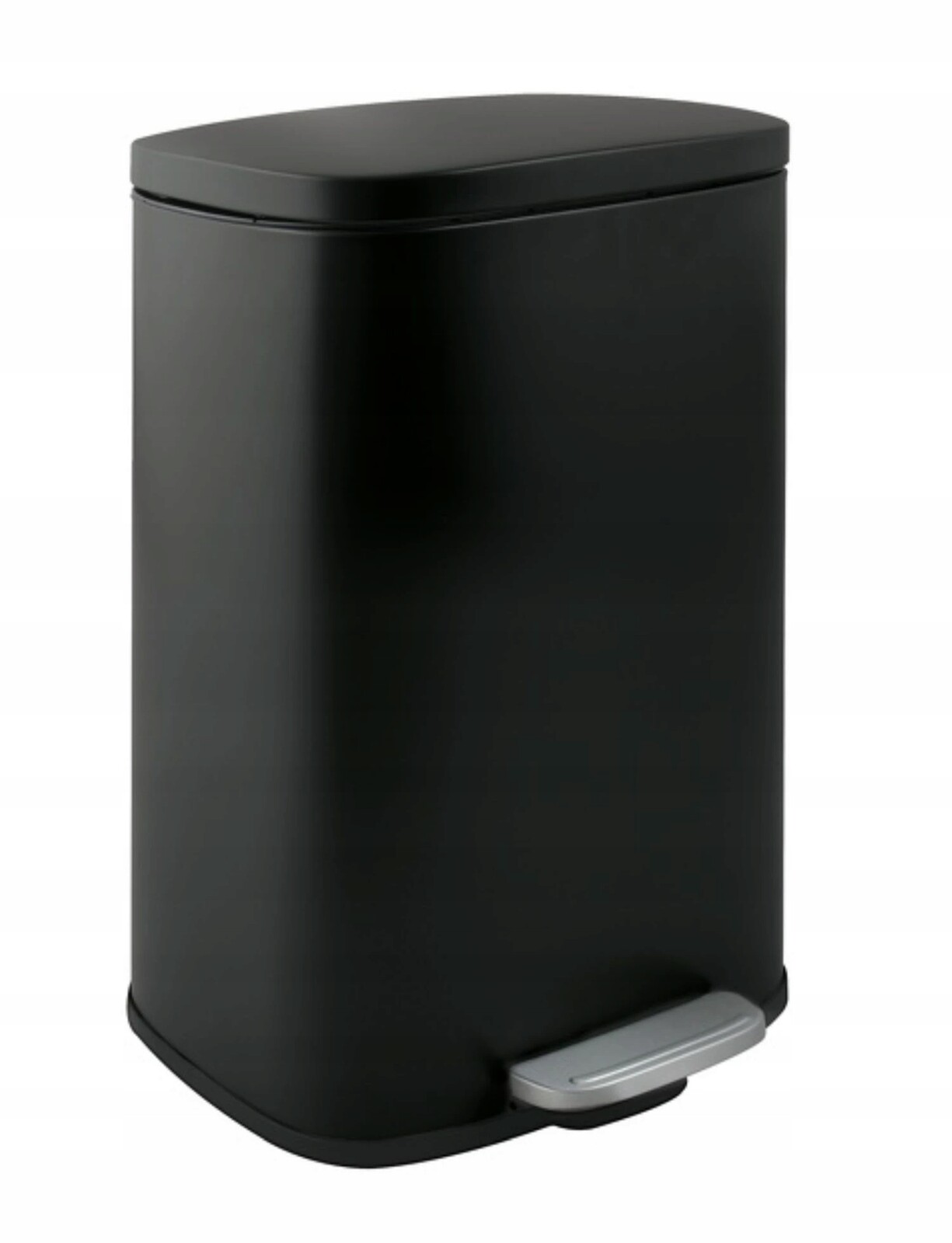 Spirella pedálový odpadkový koš Akira, matná černá ocel, soft-close, 12 L