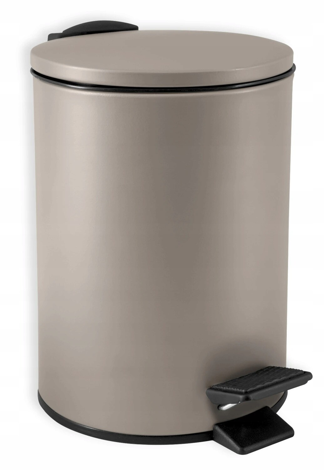 Spirella pedálový odpadkový koš Adelar, matná šedohnědá ocel, 3 L
