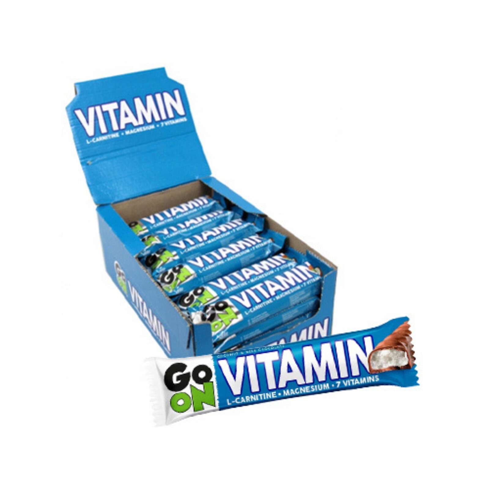 Energetická Tyčinka Go On Vitamin Coconut s vitamíny a Hořčík krabička 24x 45g