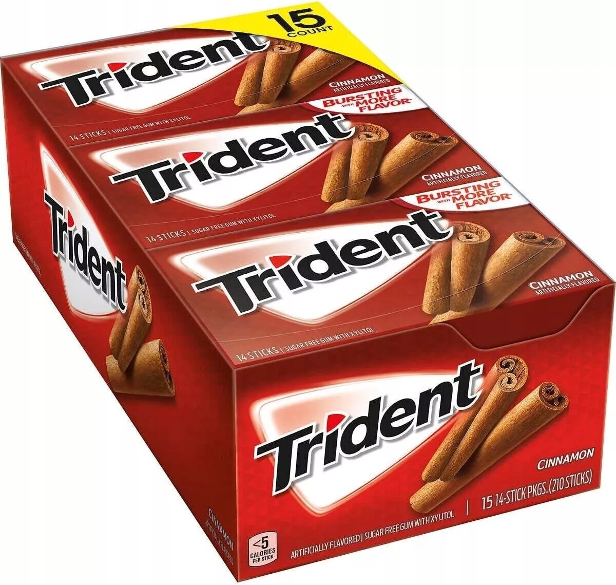 15x Žvýkačka Trident Cinnamon Usa 27g