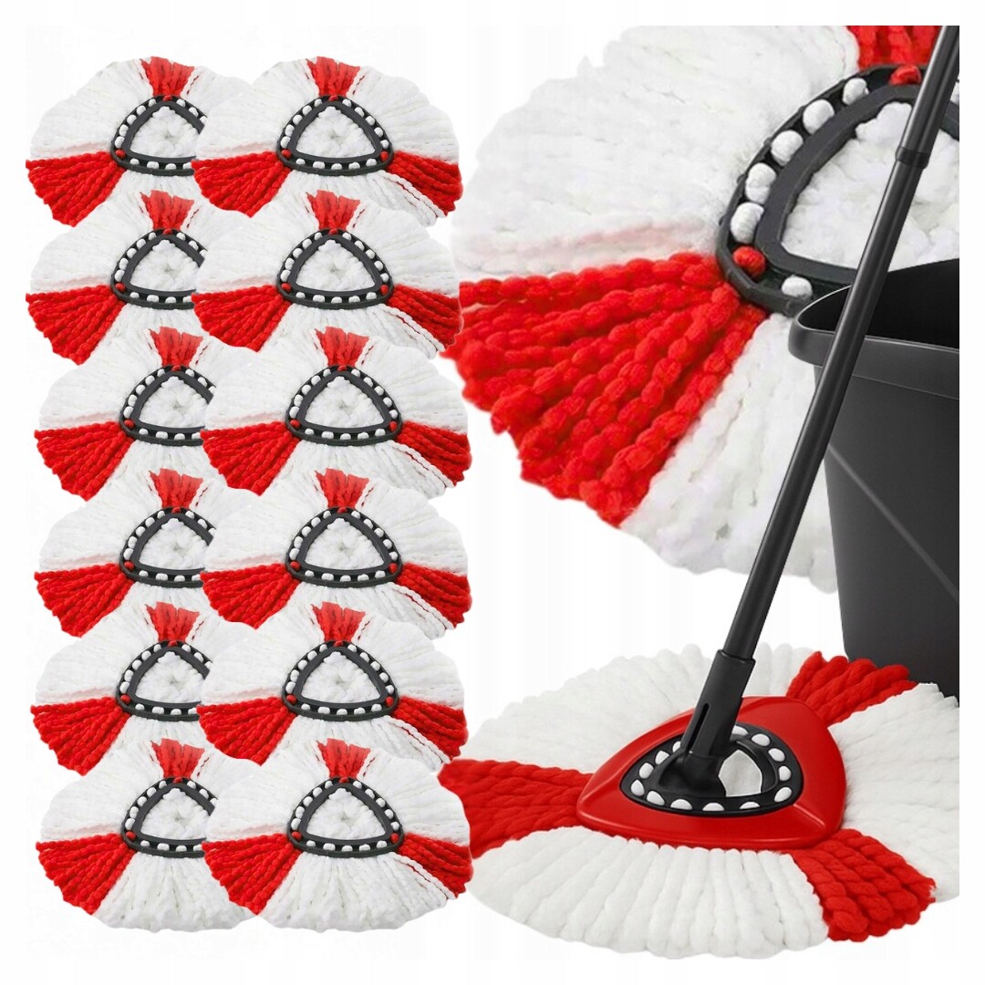 2 x 12 x Vložka Do Mopu Rotační Vložky Do Mopů Turbo Absorpční Náhrada VI