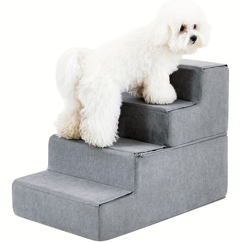 Schody Pro Psa 4 Schody Rampa Plošina 60 CM Pelíšek Rozebíratelný Stabilní