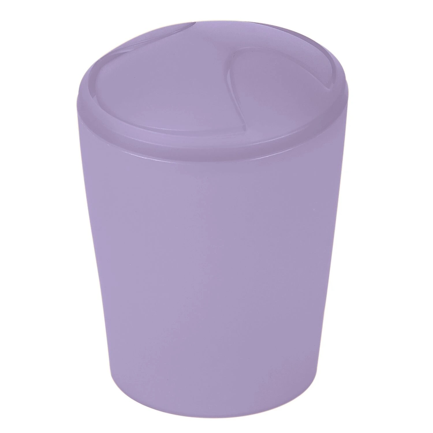 Spirella výklopný odpadkový koš Move, fialový plast, 5 L