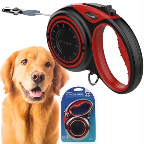 Vodítko Pro Psa automatická Svinovací páska zámek 5 m do 50 kg Dogness XL