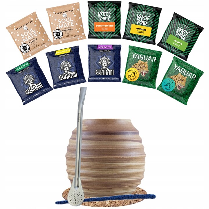 Sada Yerba Mate 500g Tykev Bombilla 10x50g