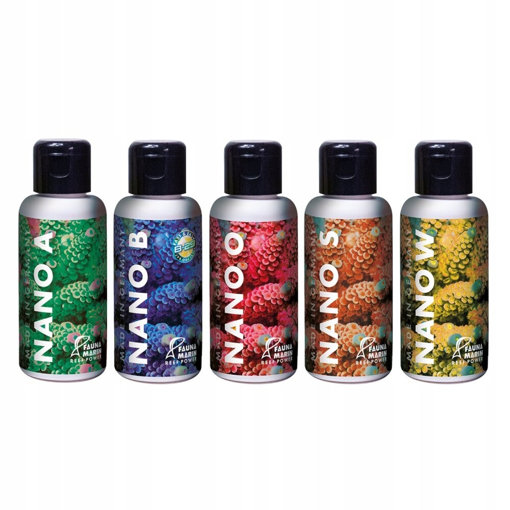 Fauna Marin Nano Set 5 X 50 ML Kompletní Suplementace Do Nano Nádrží