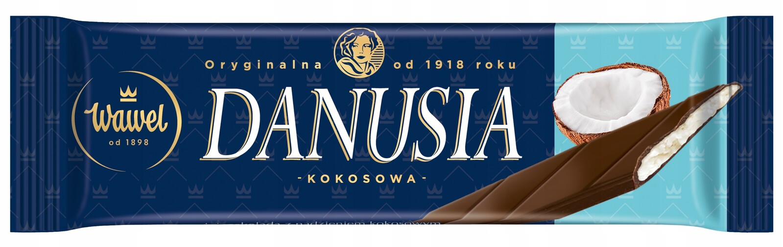 Čokoládová Tyčinka Wawel s kokosovou náplní Danusia Coconut 38g