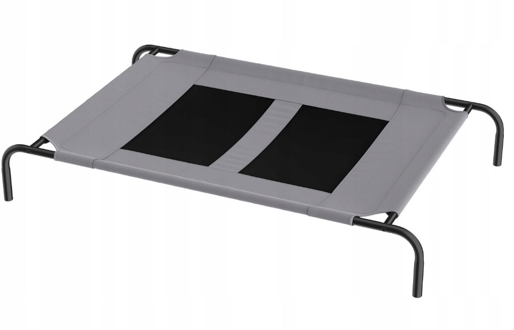 Vyvýšený Pelíšek pro psy 130 cm x 80 cm šedý