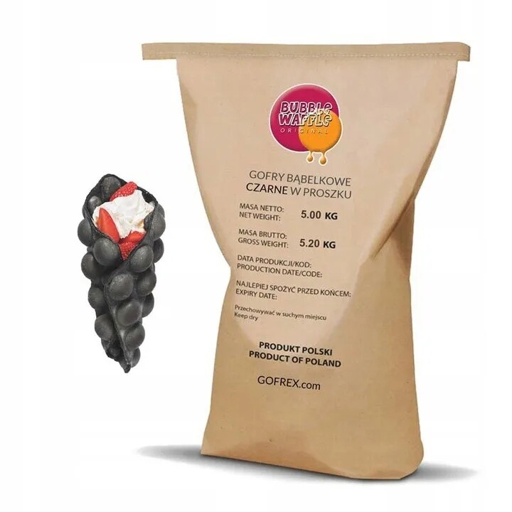 Těsto na bublinkové vafle černé Bubble Waffle 5 kg