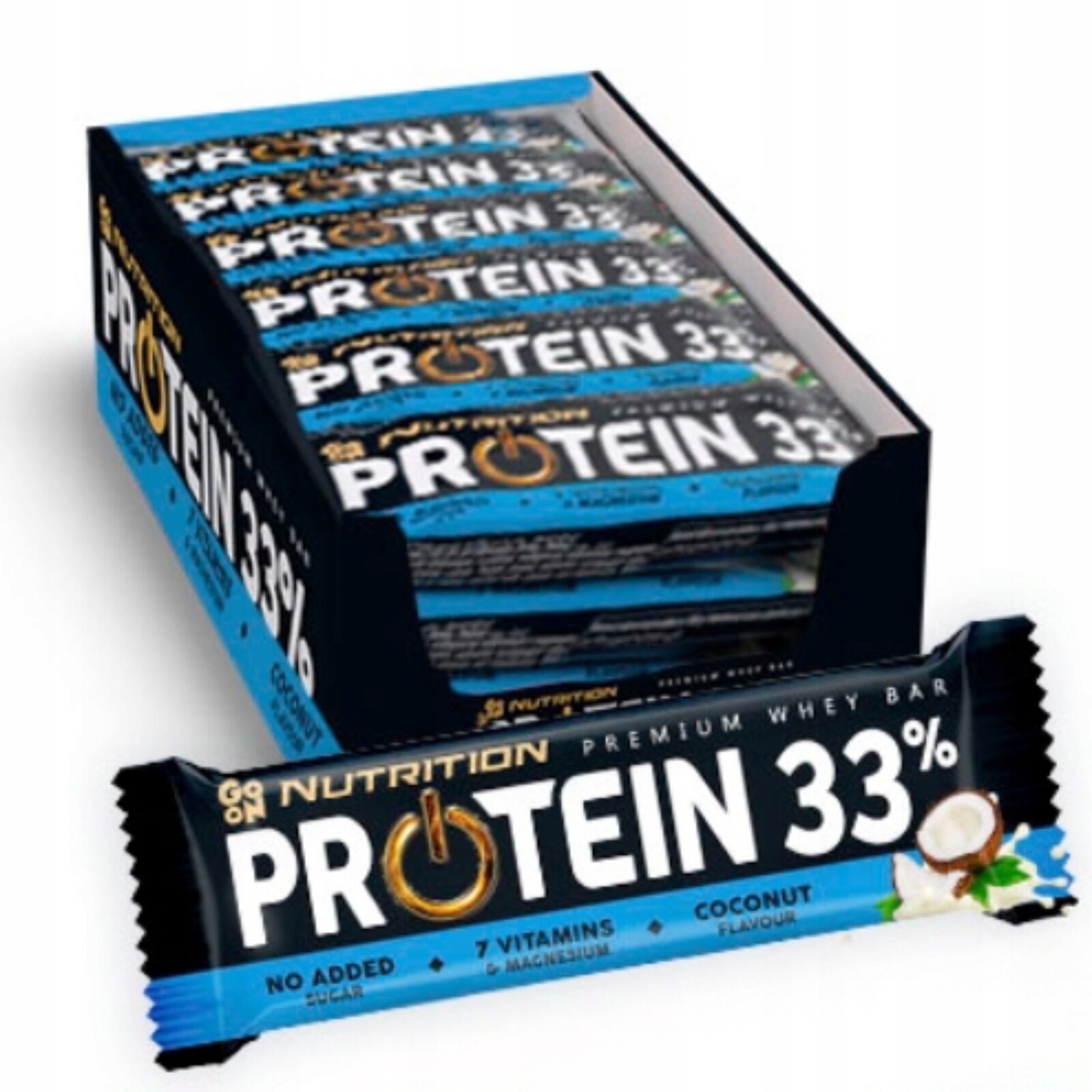 Proteinová Tyčinka Go On Protein 33% 25x50g 7 vitamínů Vláknina Hořčík On