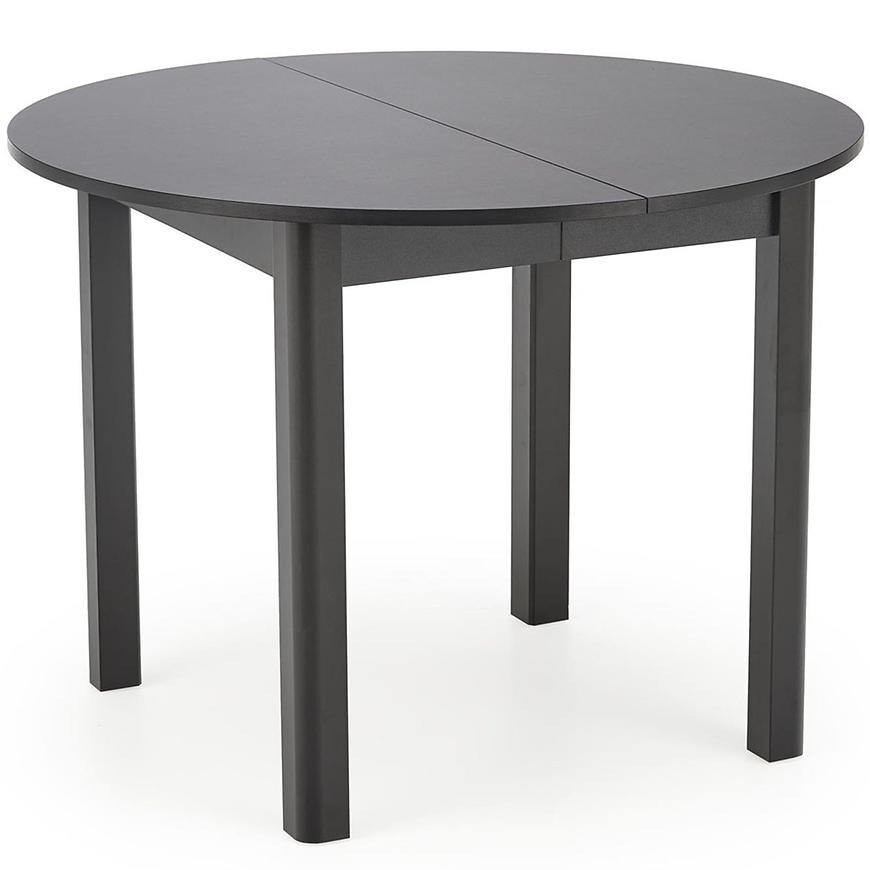 RINGO stół kolor blat czarny, nogi - czarny (102-142x102x76 cm) (2p=1szt)