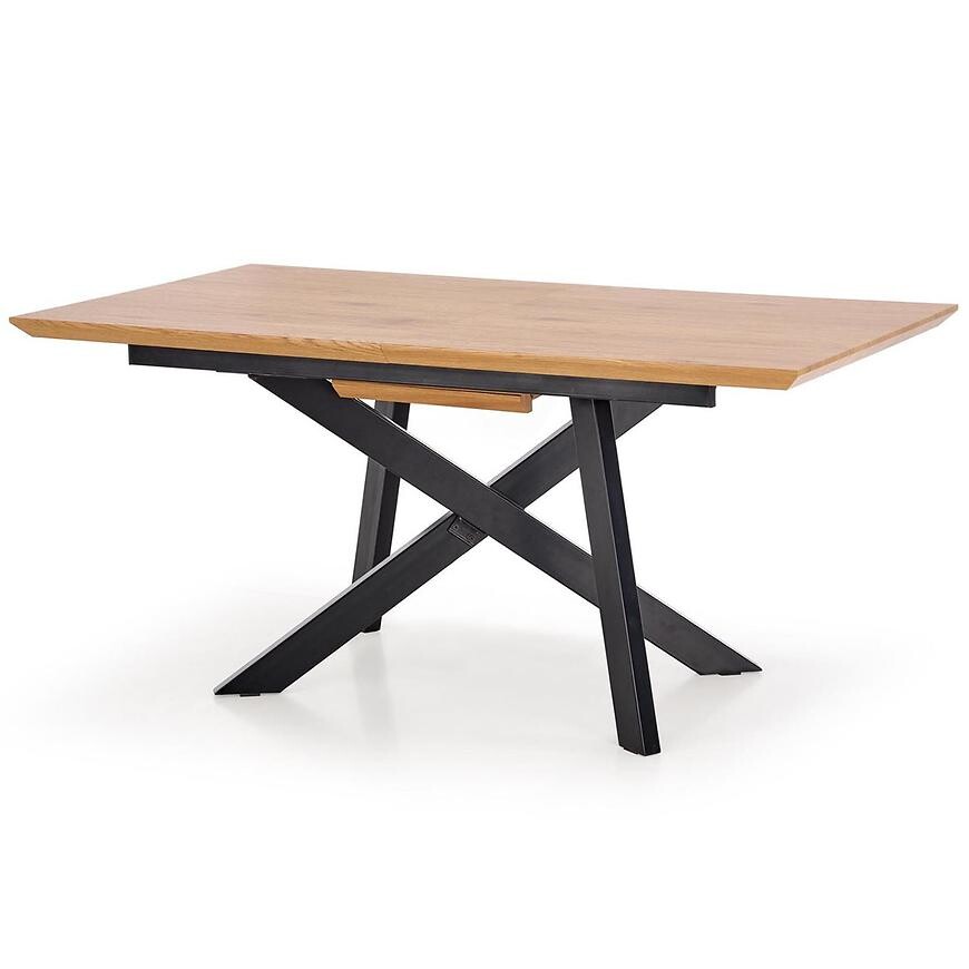 CAPITAL stół 180-240 cm, dąb złoty / czarny