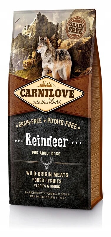 Carnilove Dog Adult Reindeer – Krmivo s sobím masem pro psa 12 kg