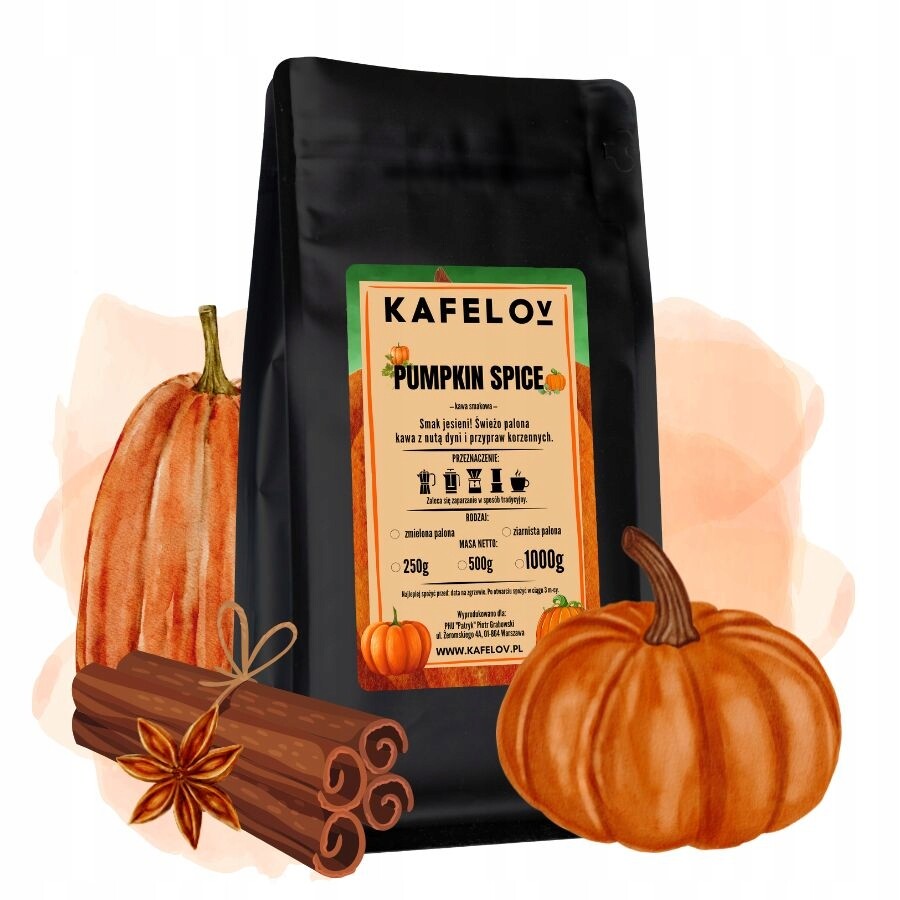 Káva Pumpkin Spice 1 kg mletá, čerstvě pražená