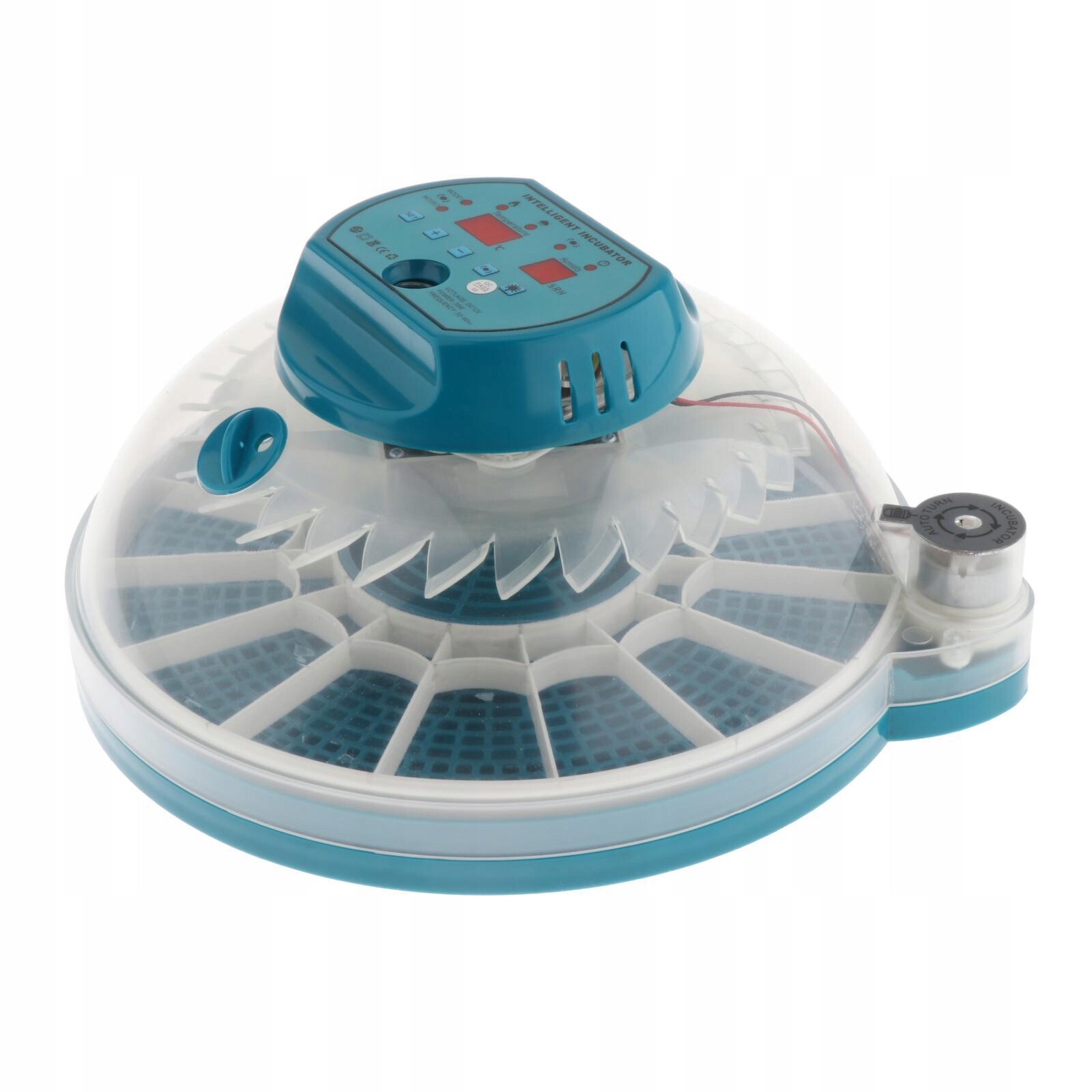 Inkubátor na slepičí vejce Kontrola teploty a vlhkosti 15 vajec