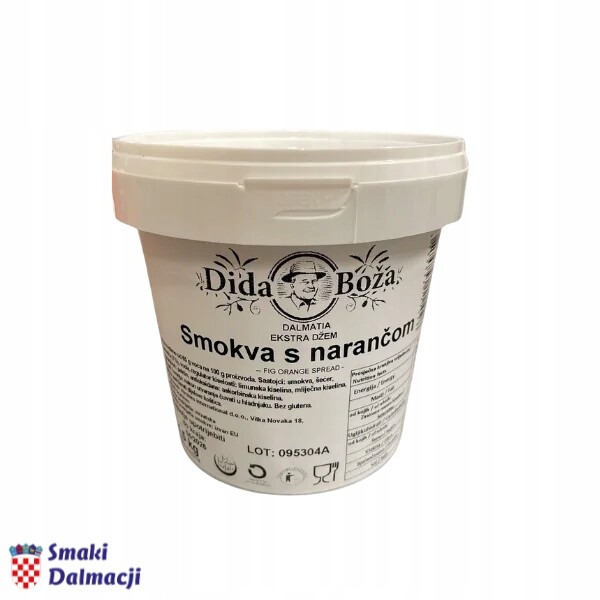 Marmeláda z fíků a pomerančů (Smokva s narančom) Eko 1,5kg Dida Boža