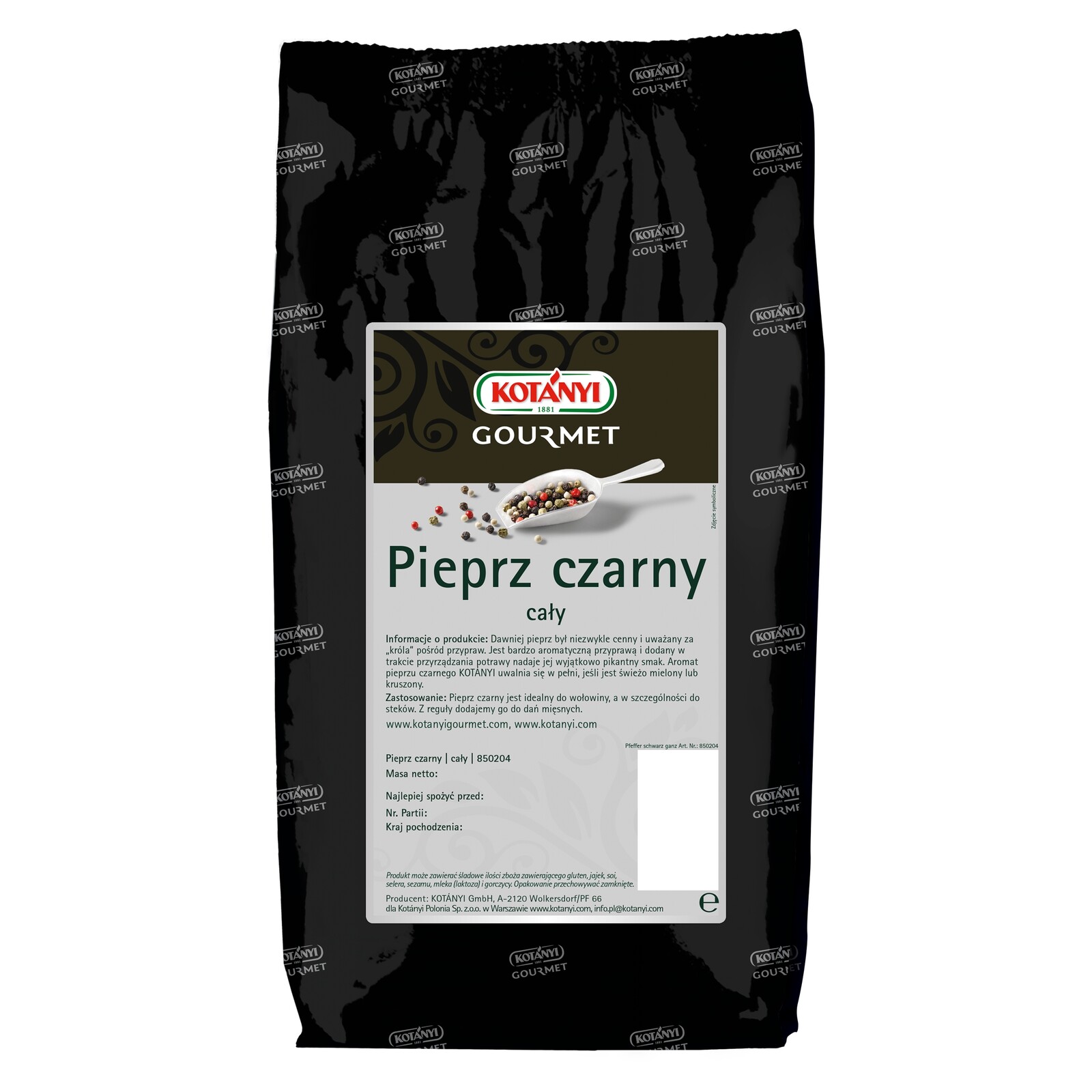 Kotanyi Celý černý Pepř 1000g