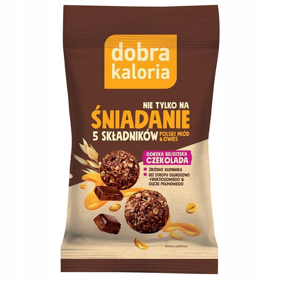 Kuličky Snídaně hořká čokoláda Dobra Kaloria, 40 g