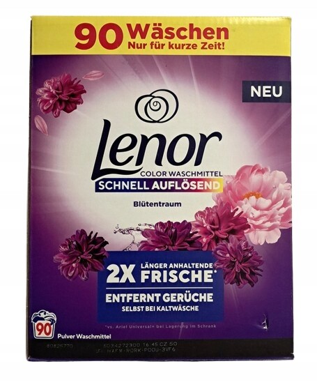 Lenor Amethyst Blütentraum 90 praní prášek na barevné prádlo Němčina