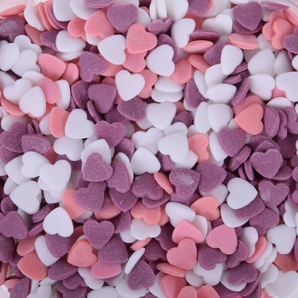 Cukrový Posyp Směs Srdíčka 1kg Konfety Valentýnské srdíčka