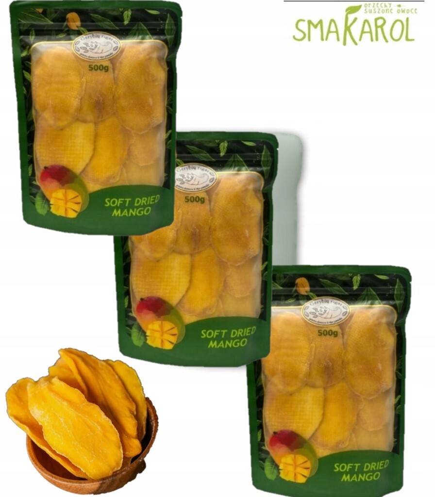 Mango sušené plátky 1500 g (3x500 g)