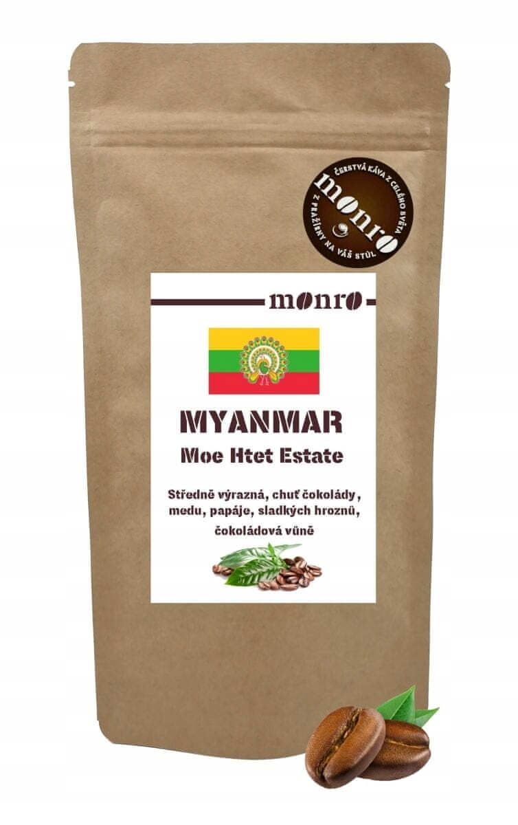 Myanmar Moe Htet zrnková káva 100% Arabika 500g