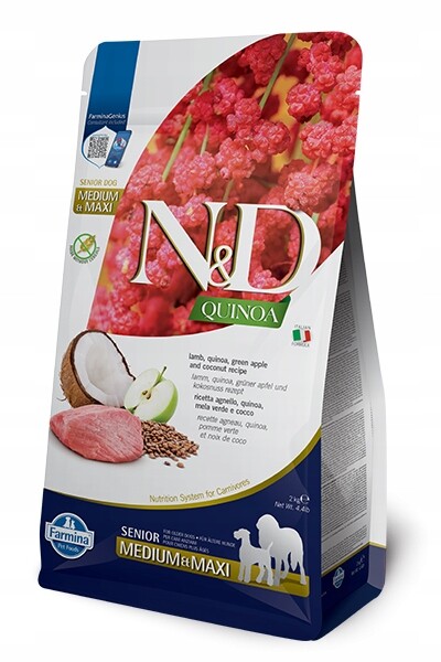N&d Farmina Quinoa Medium Senior jehněčí 2 kg