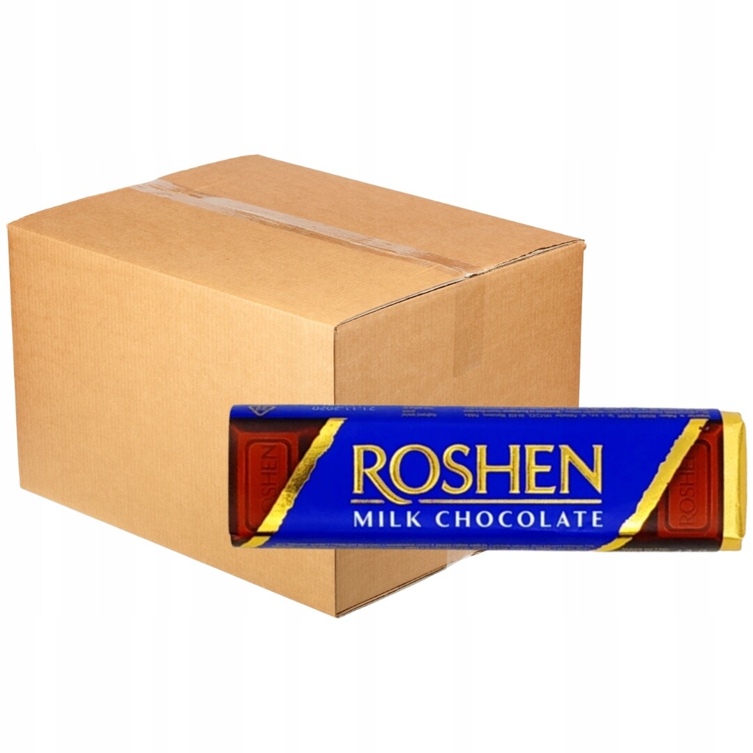Roshen čokoládová tyčinka s náplní crème brûlée 33g x 30 kusů