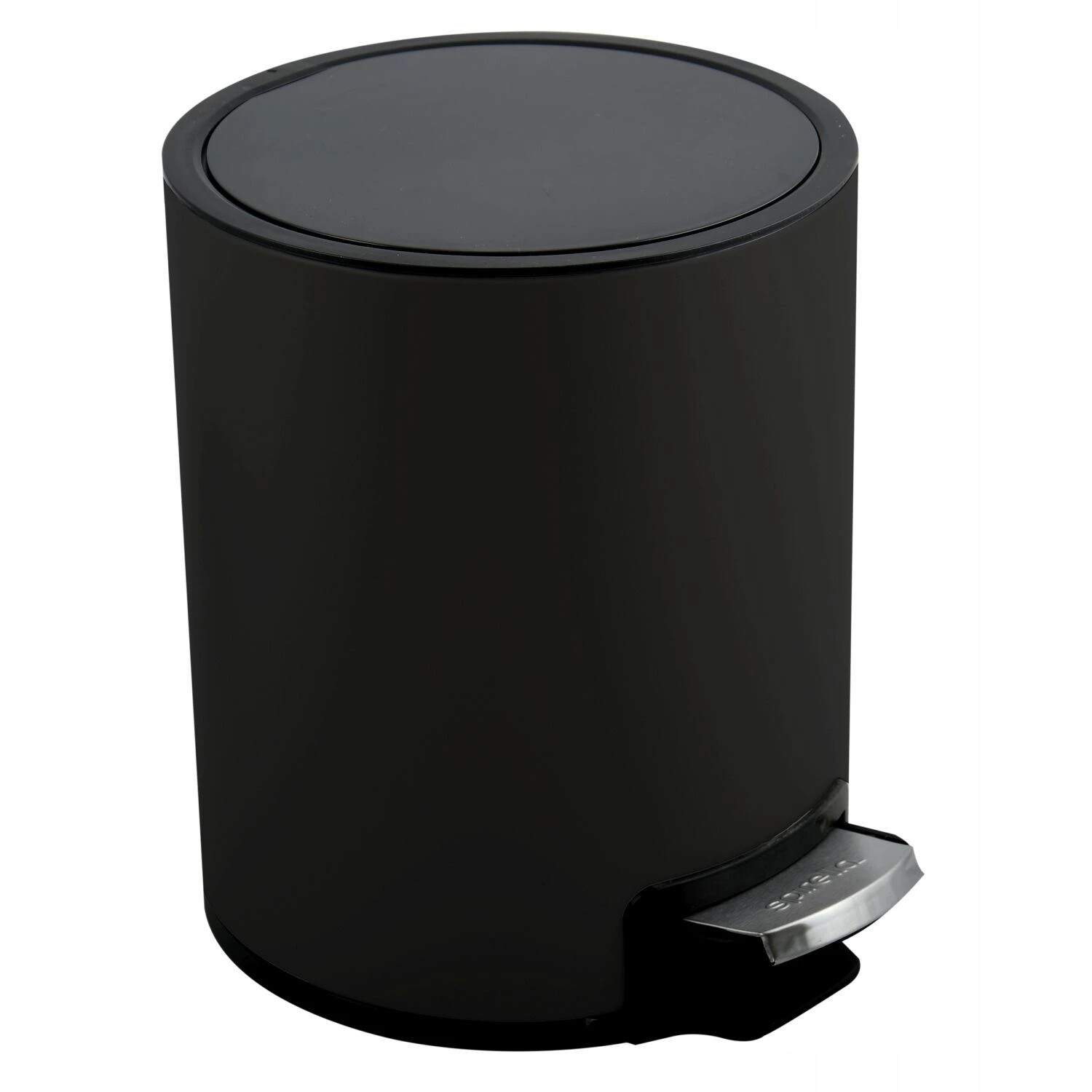 Spirella pedálový odpadkový koš Riku, matná černá, ocel, 3 L