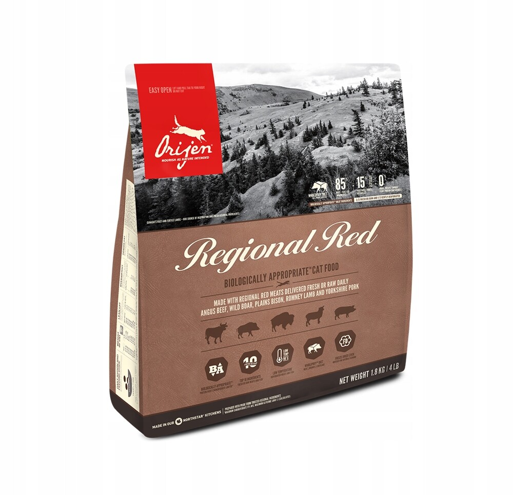 Orijen Cat Regional Red 1,8 kg Originální balení.