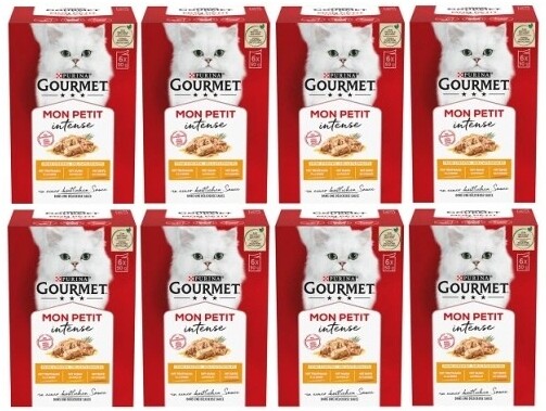 Gourmet Mon Petit mokré Krmivo pro kočky , drůbeží filety 48x50g