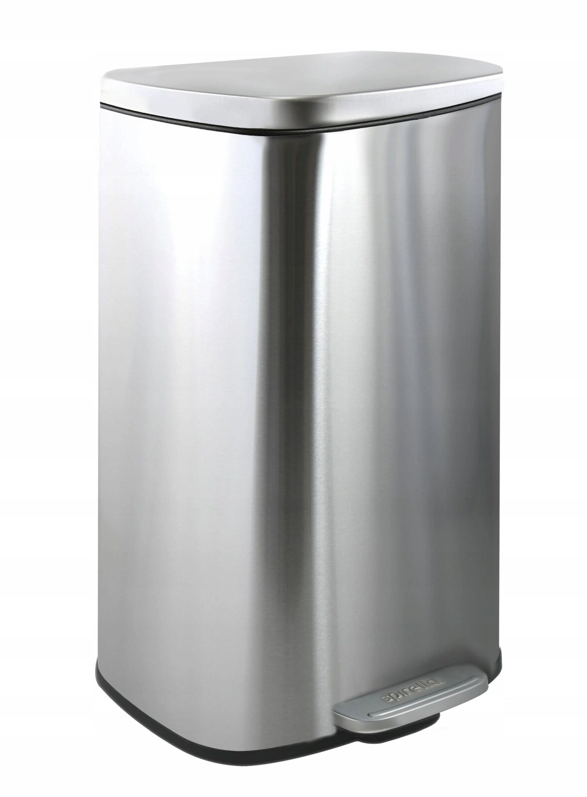 Spirella pedálový odpadkový koš Akira, kartáčovaná nerezová ocel, soft-clos