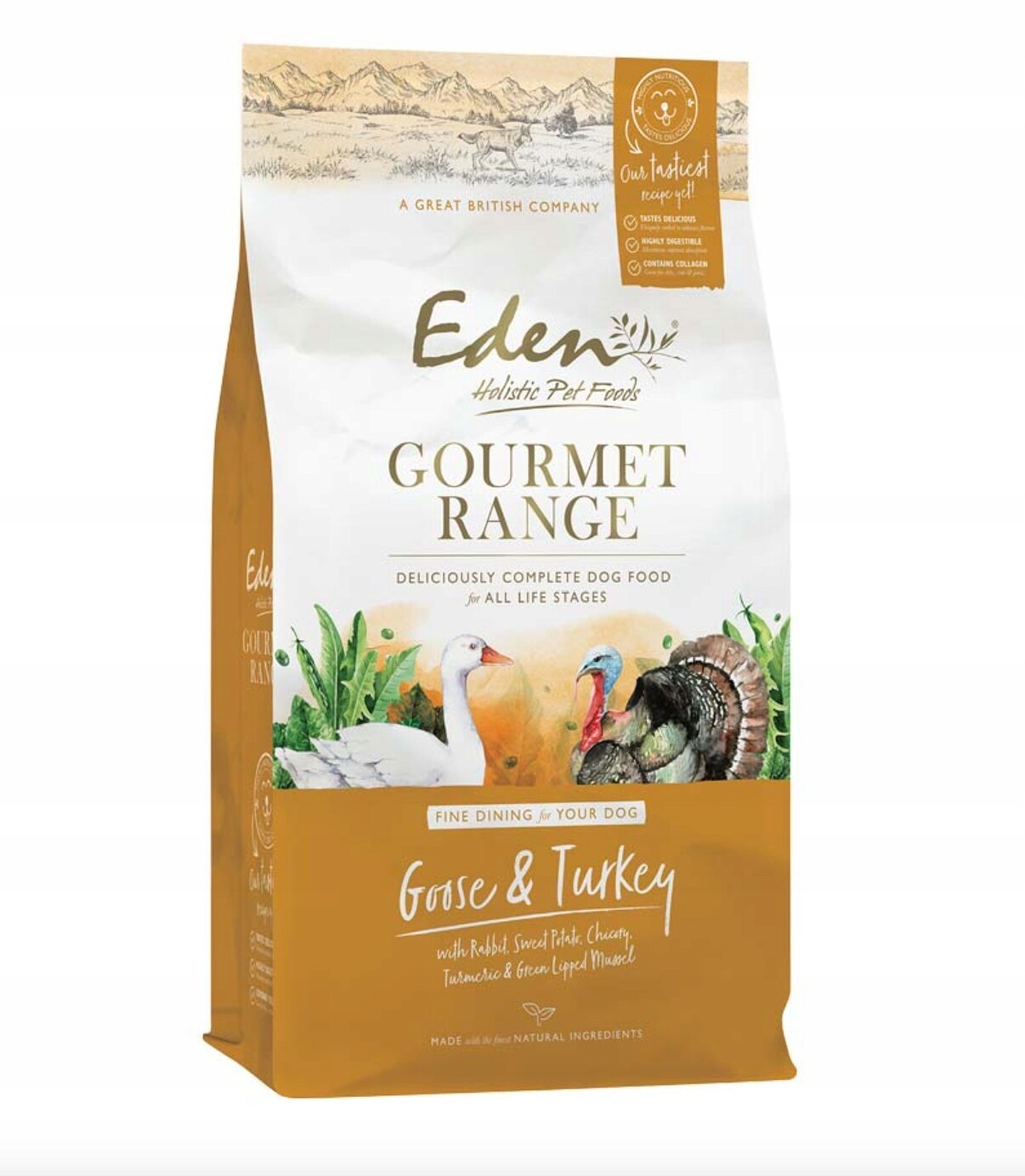 Eden Gourmet Range Goose & Turkey Husa A Krůta 10 kg Premium